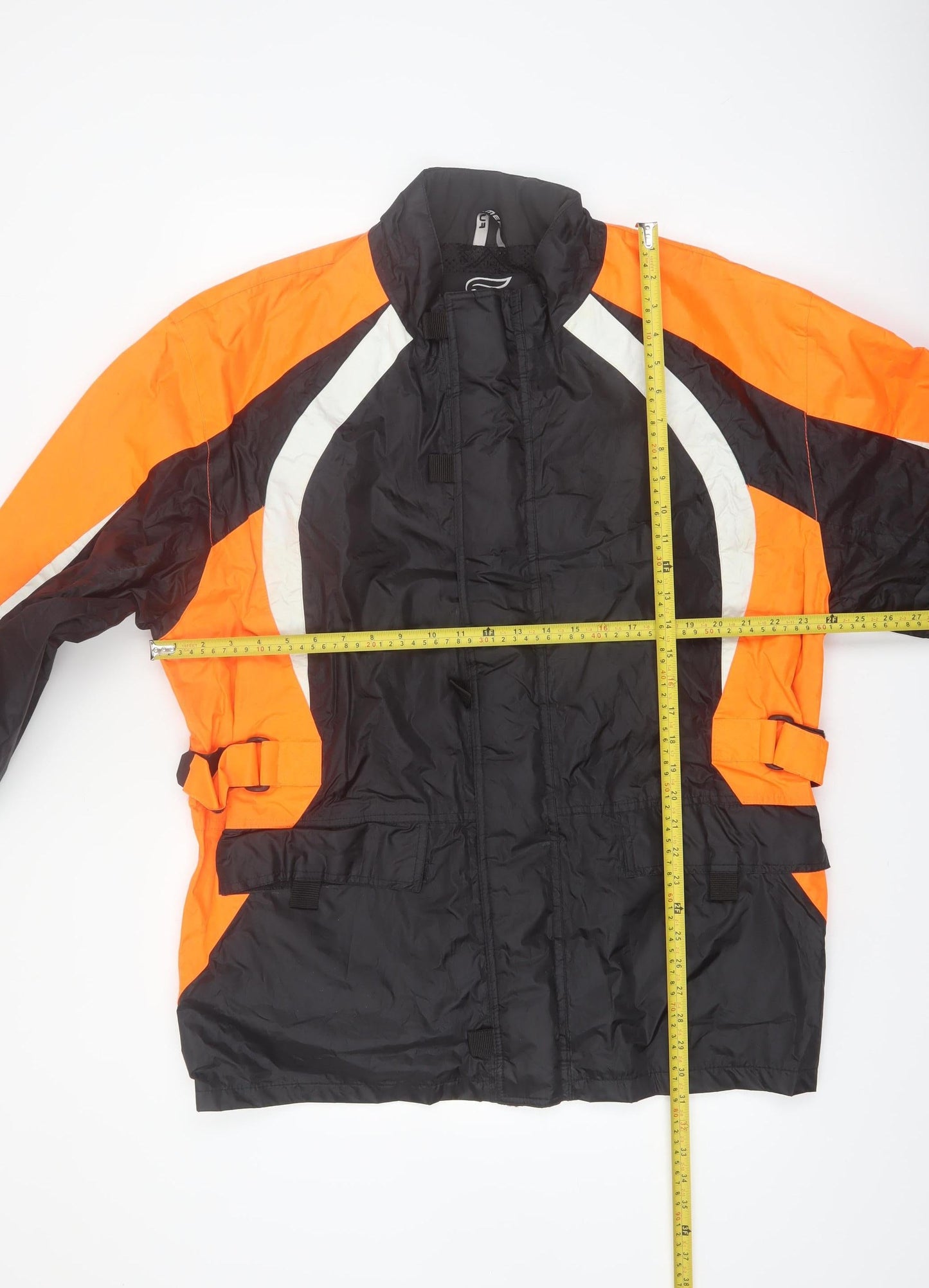 Fulmer Men's Orange Black XL Waterproof Reflective Motorcycle Jacket