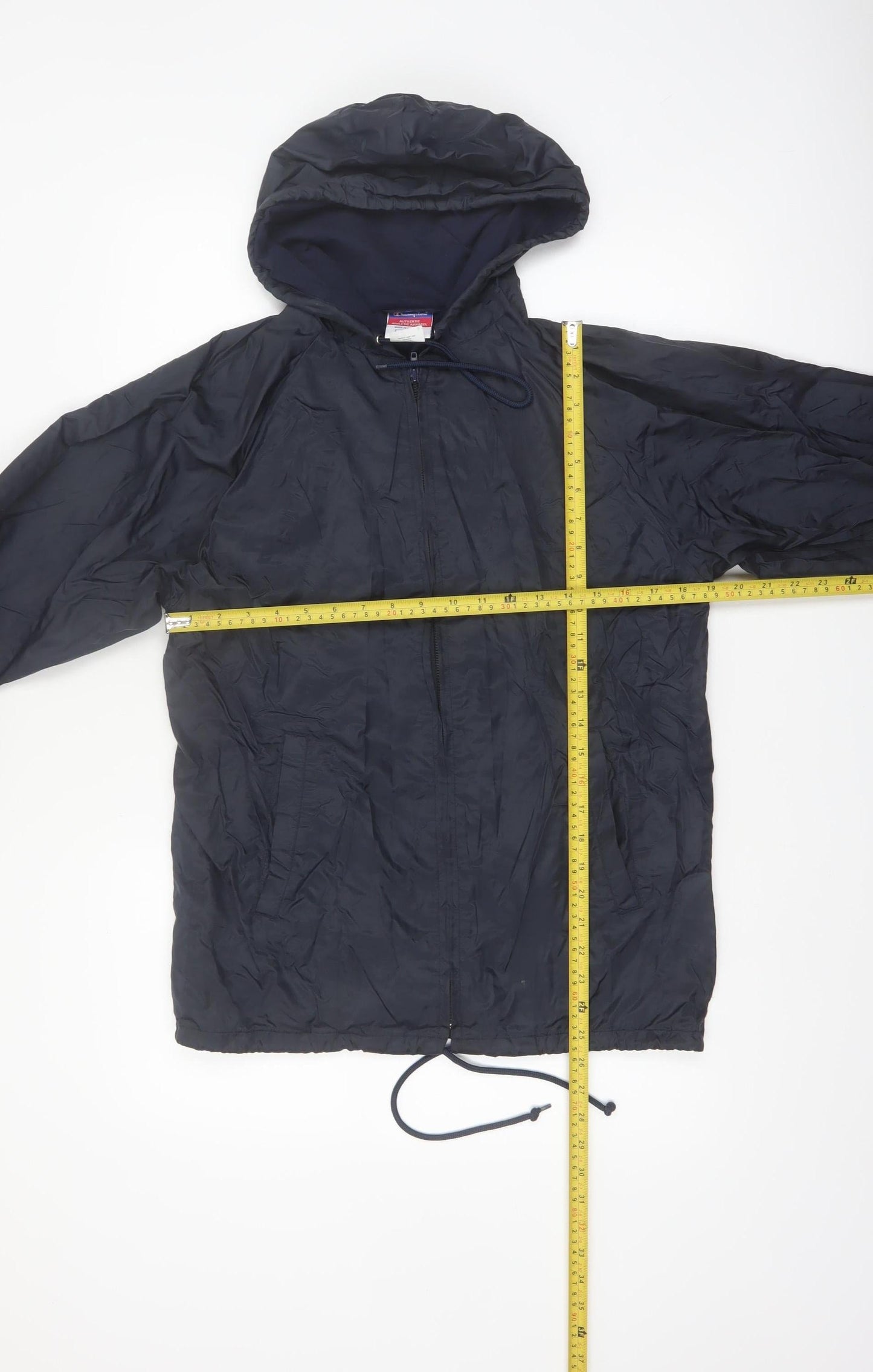 Champion Women's Blue S Hooded Windbreaker Jacket