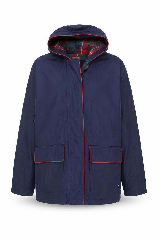 Misty Harbor Men’s Blue Waterproof Hooded Rain Coat S