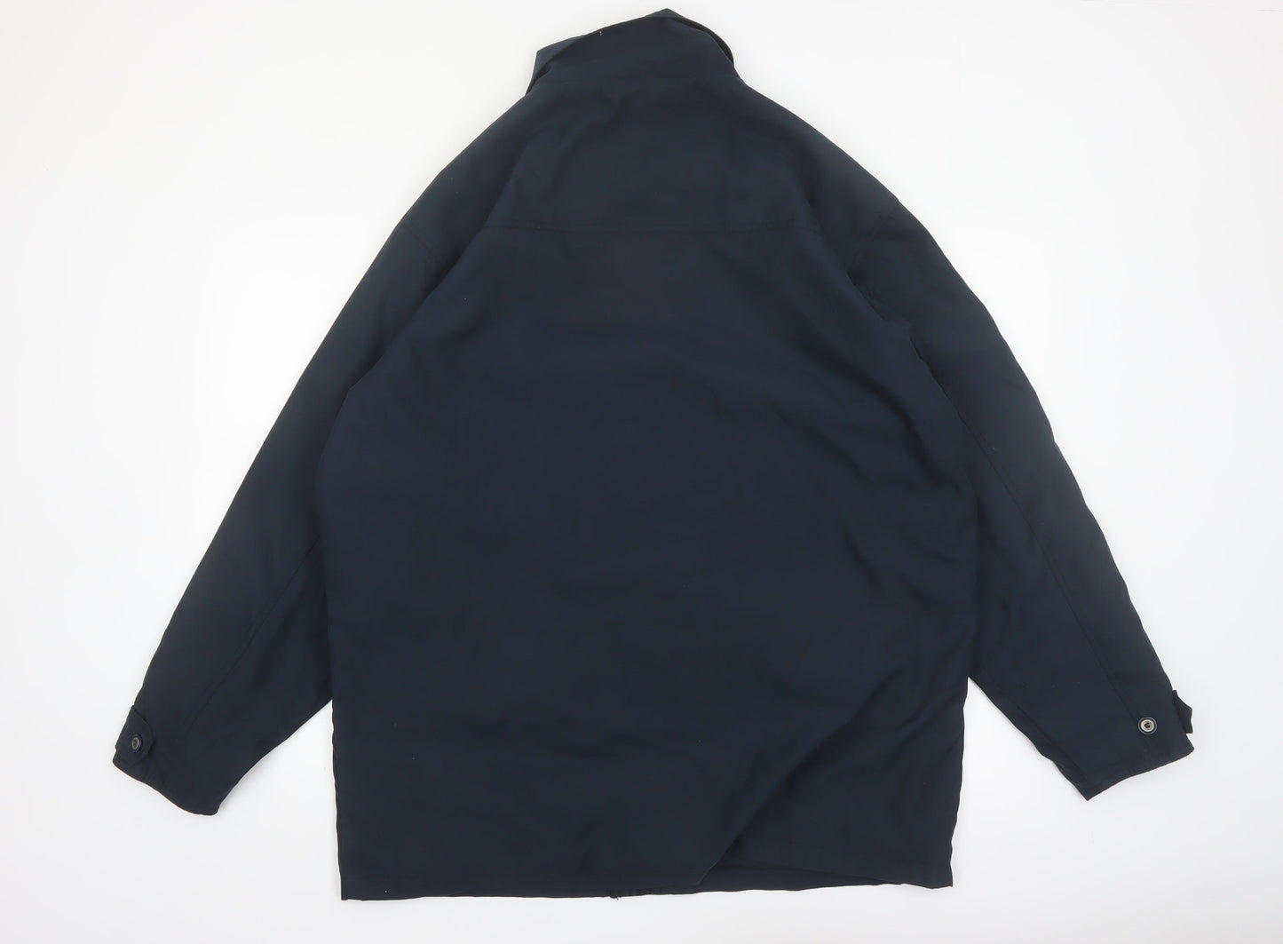 Teens Blue Polyester Casual Basic Jacket Lined Size L