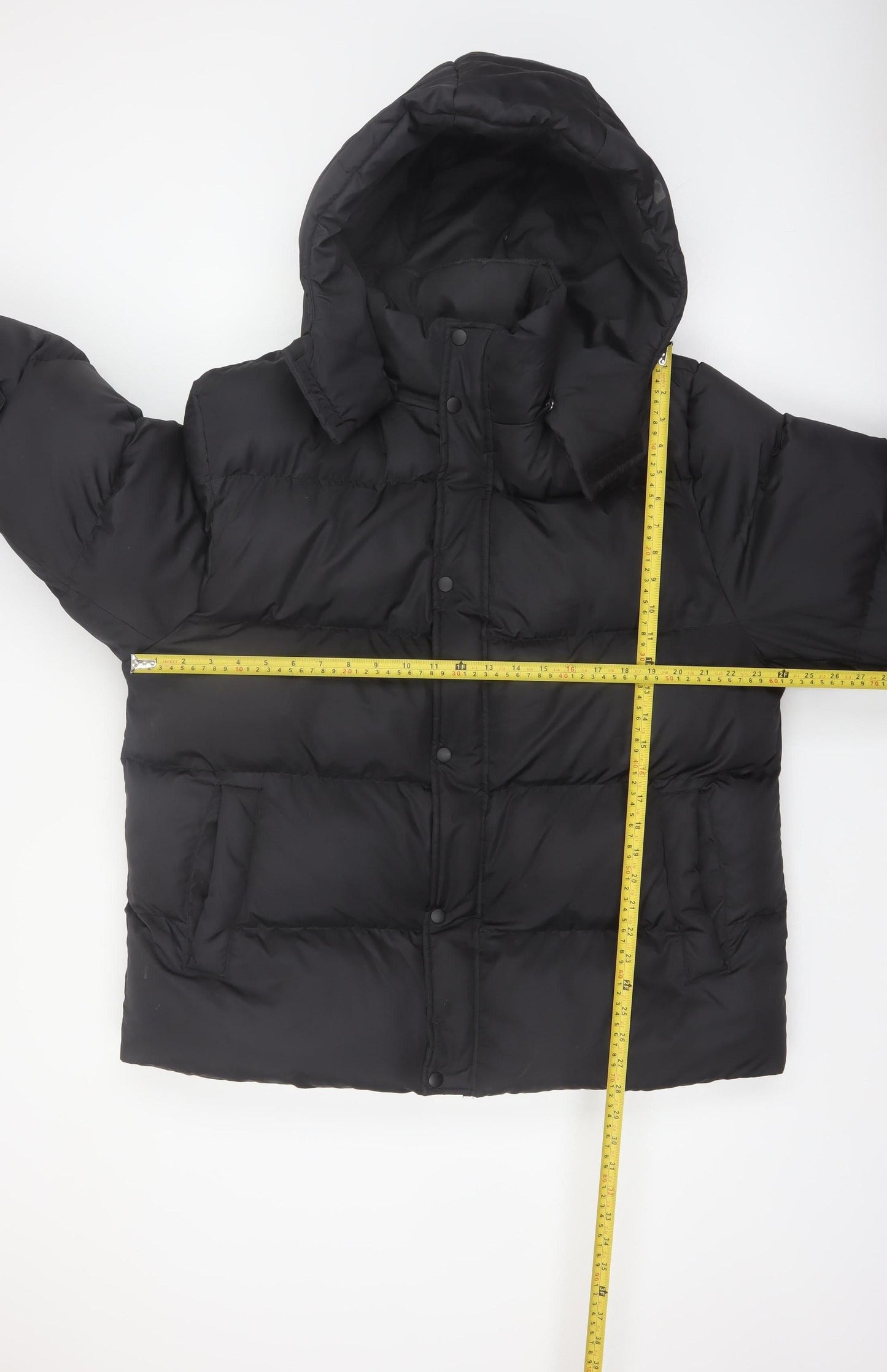 ASOS DESIGN Women’s Black 2XL Puffer Jacket Hooded Winter Coat
