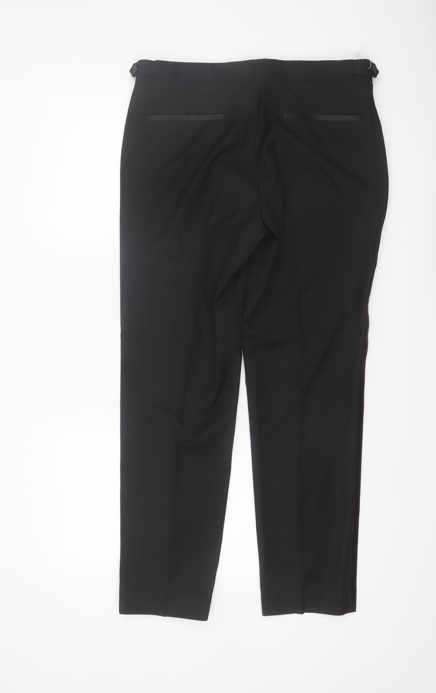 Marks and Spencer Men's Black Slim Fit Dress Pants 32S