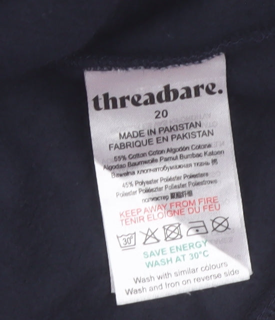 Threadbare Women's Navy Courchevel 3XL Pullover Sweatshirt