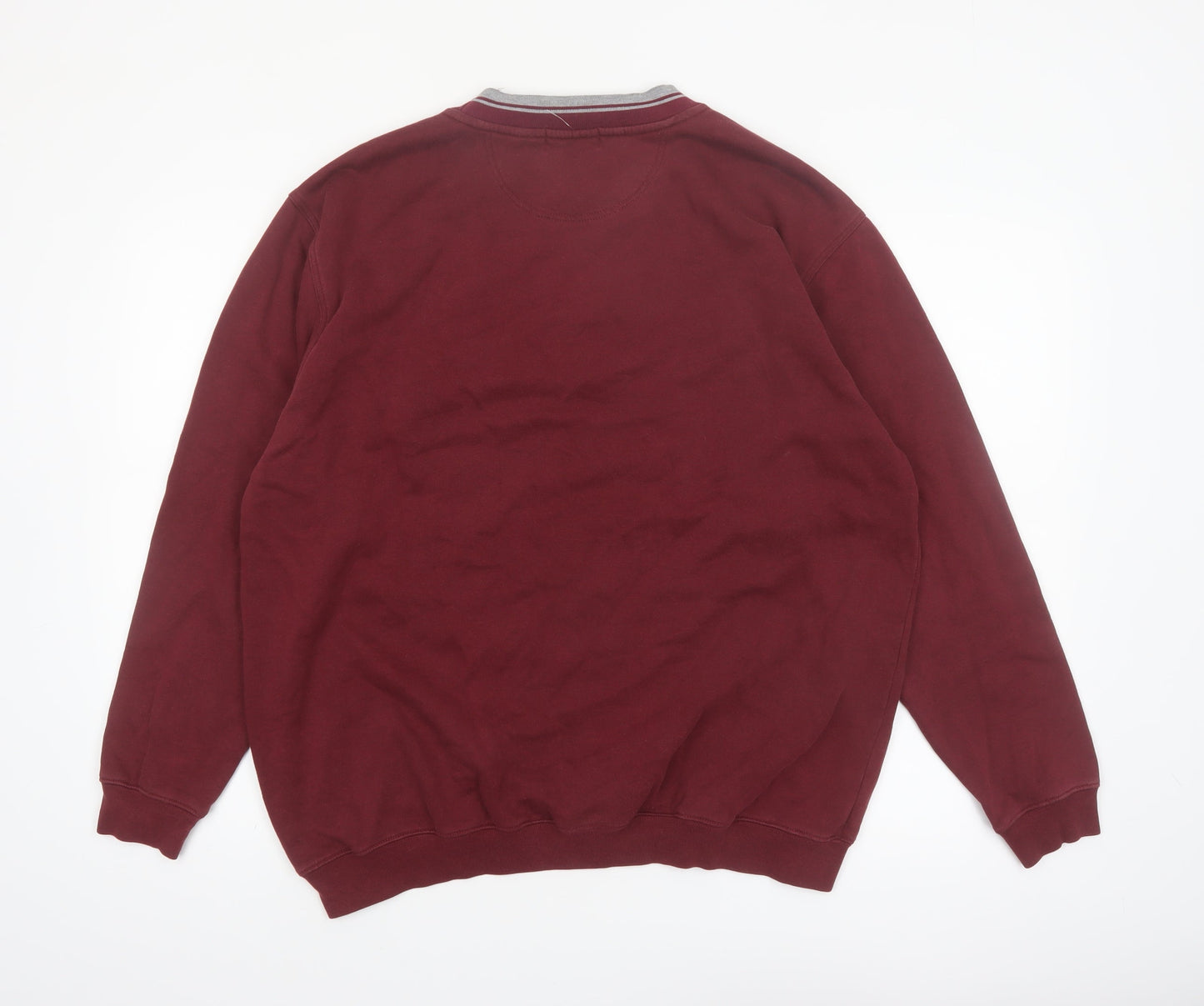 Norm Thompson Mens Red L Pullover Crew Neck Sweatshirt