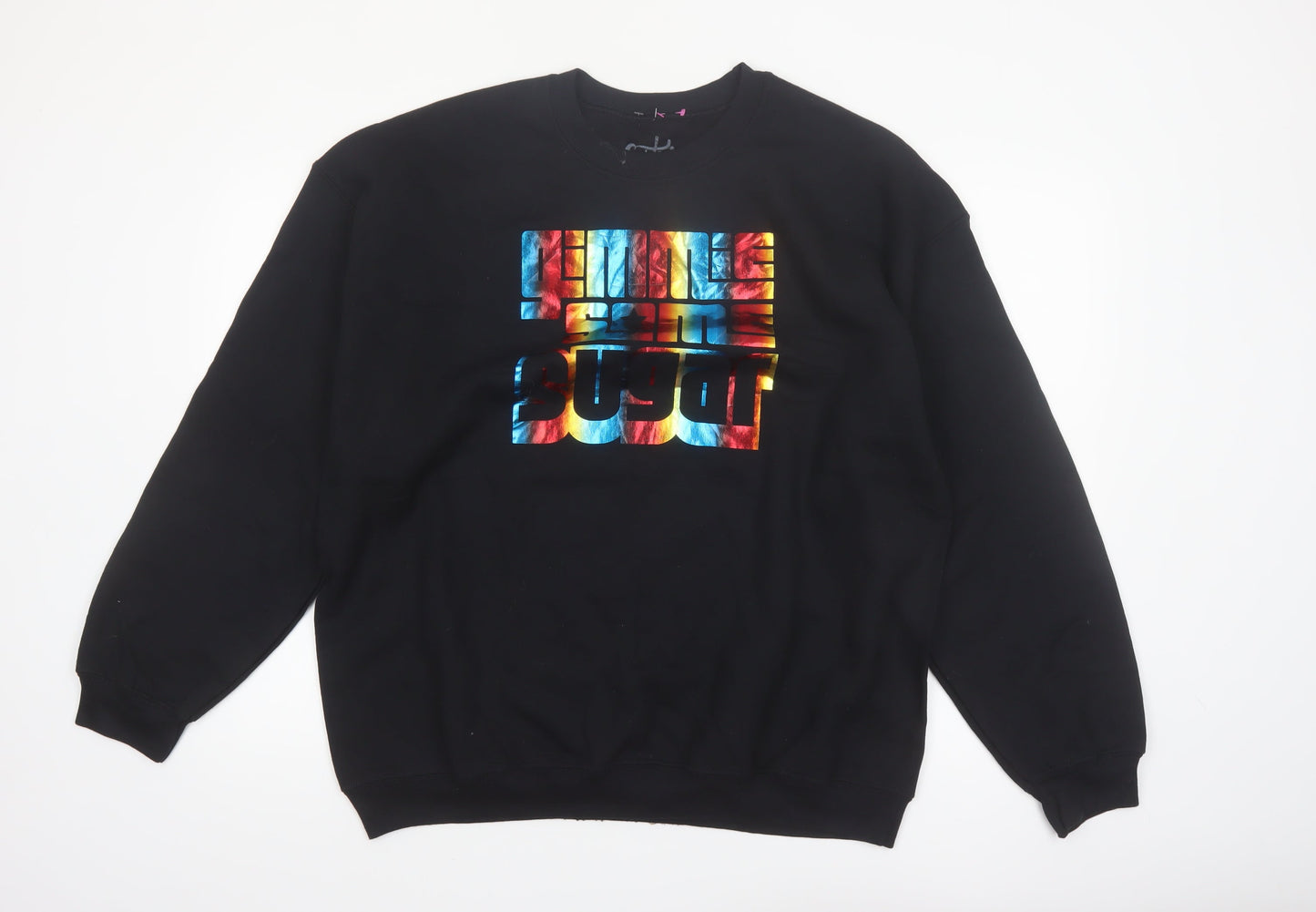 Candytopia Men's Black XL Pullover Graphic Print Sweatshirt