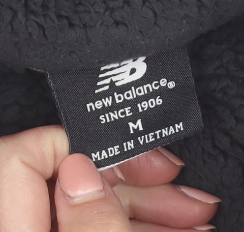 New Balance Women's Grey Hooded Puffer Jacket Size M