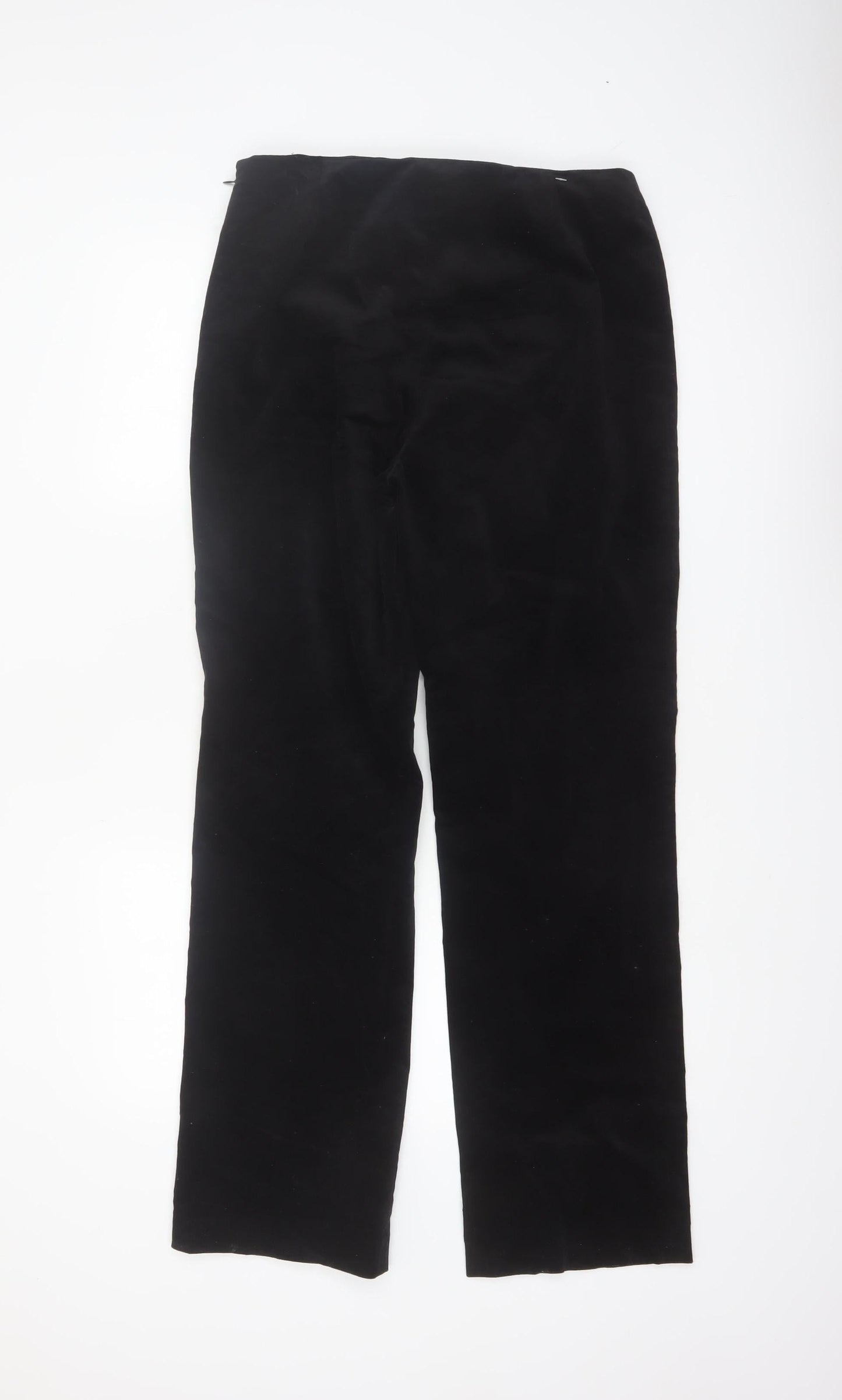 Evan-Picone Women's Black Cotton Straight Leg Trousers Size 10