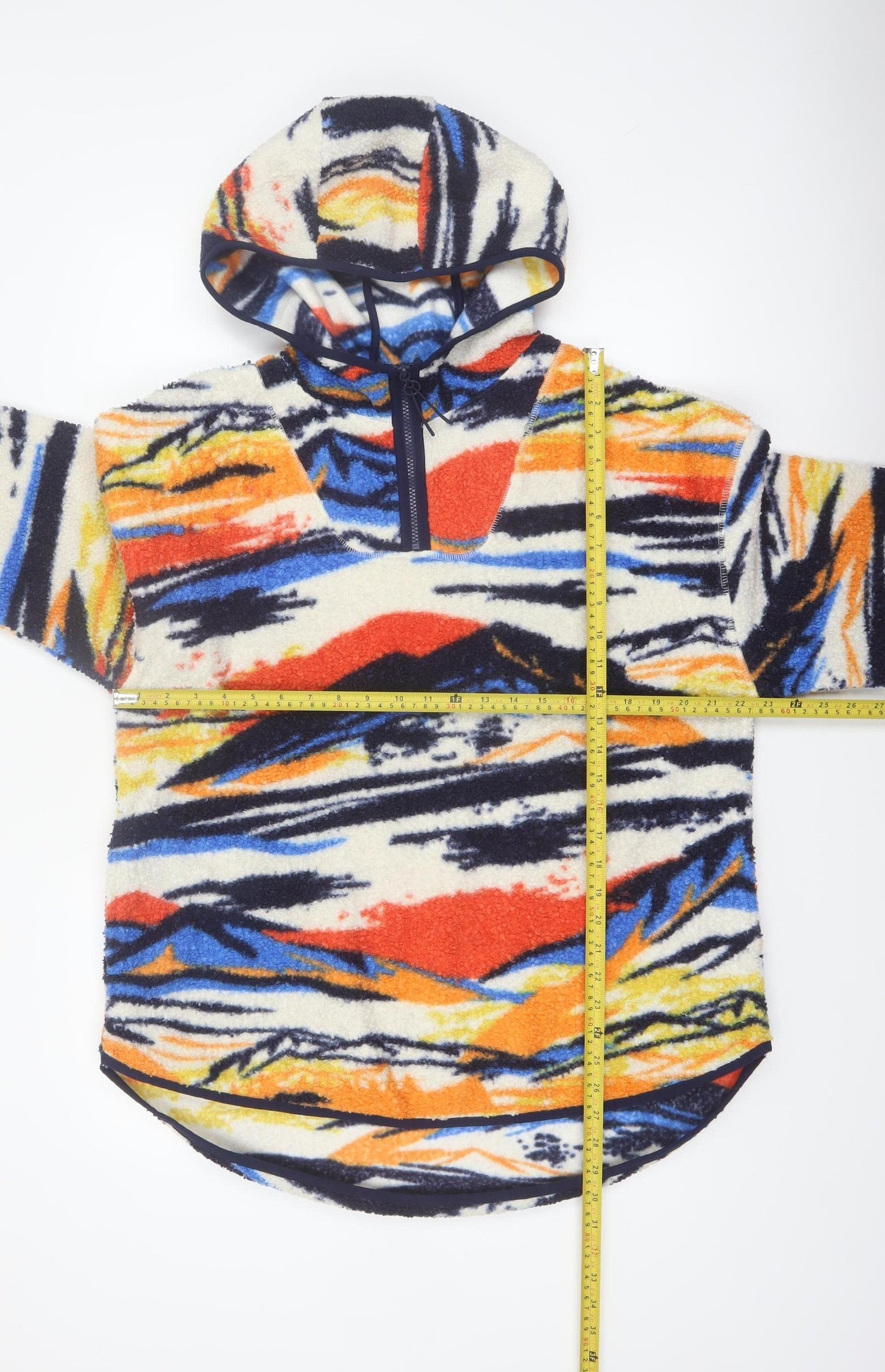 Next Womens Multicoloured Fleece Pullover Hoodie Size L