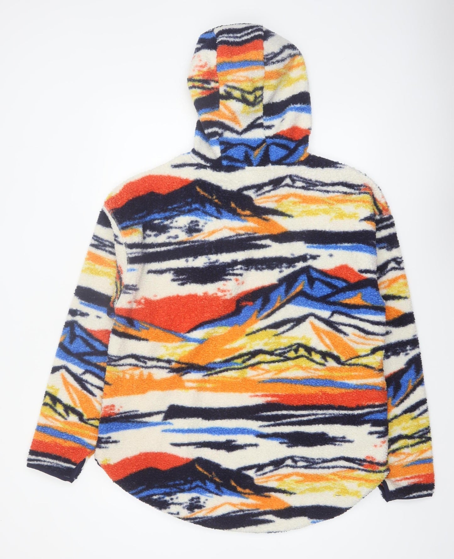 Next Womens Multicoloured Fleece Pullover Hoodie Size L