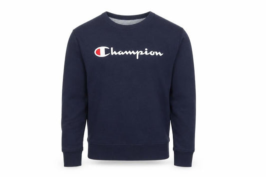 Champion Men's Navy Crew Neck Sweatshirt Size S Cotton Blend