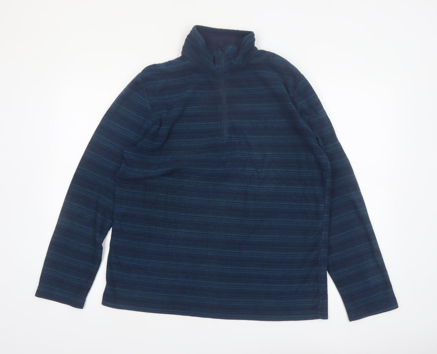 Hi Gear Men's Blue 1/2 Zip Fleece Pullover Sweatshirt Medium