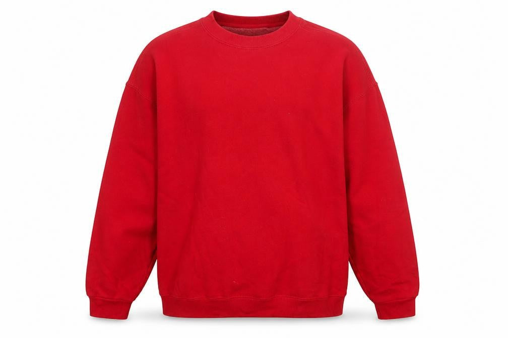 Pluma Outdoors Men's Red XL Pullover Sweatshirt Crew Neck Fleece