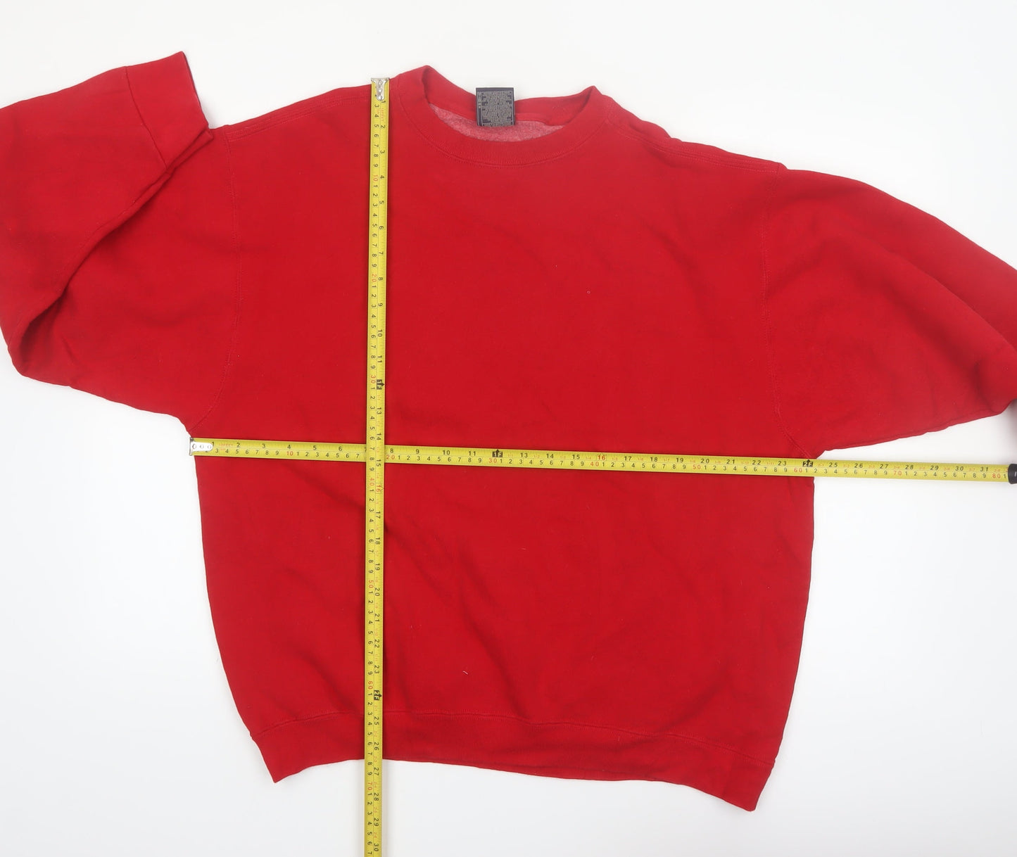 Pluma Outdoors Men's Red XL Pullover Sweatshirt Crew Neck Fleece