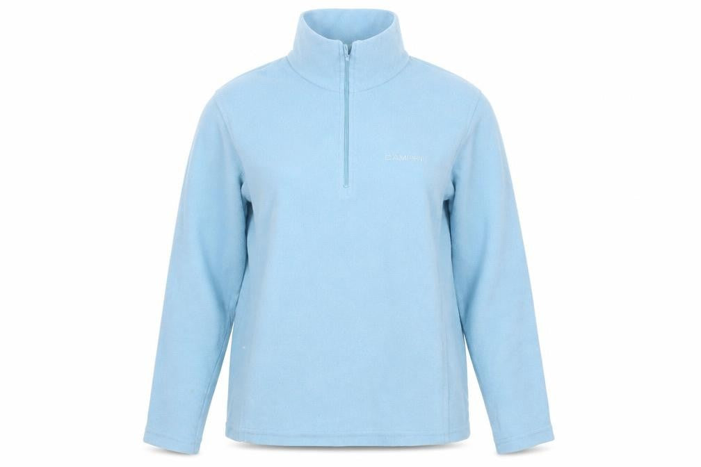 Campri Women Blue Fleece 1/4 Zip Pullover Sweatshirt Size 10