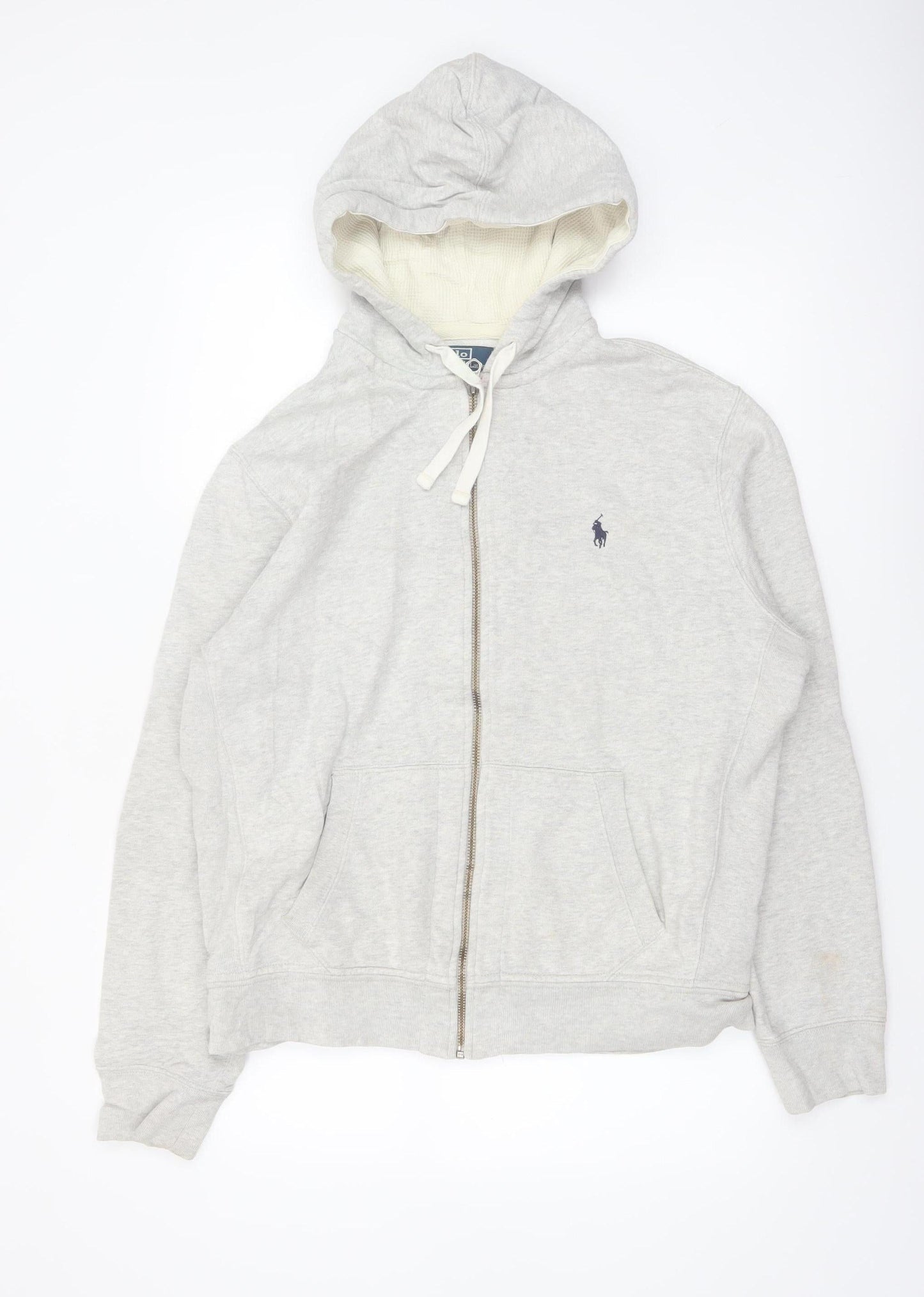 Ralph Lauren Men's Grey Full Zip Hoodie Size L