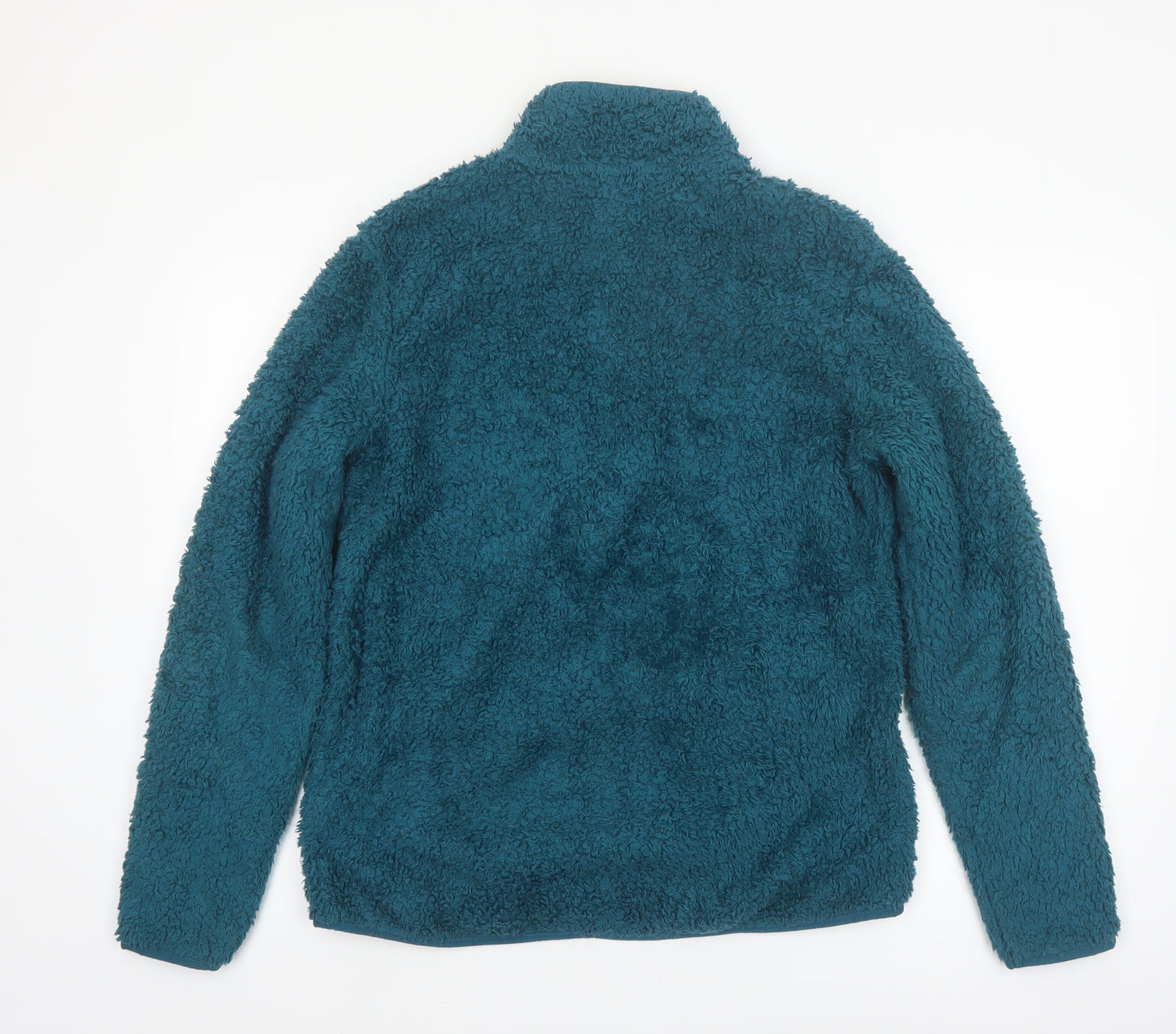Fila Women’s Blue Faux Fur Fleece Full Zip Jacket XL
