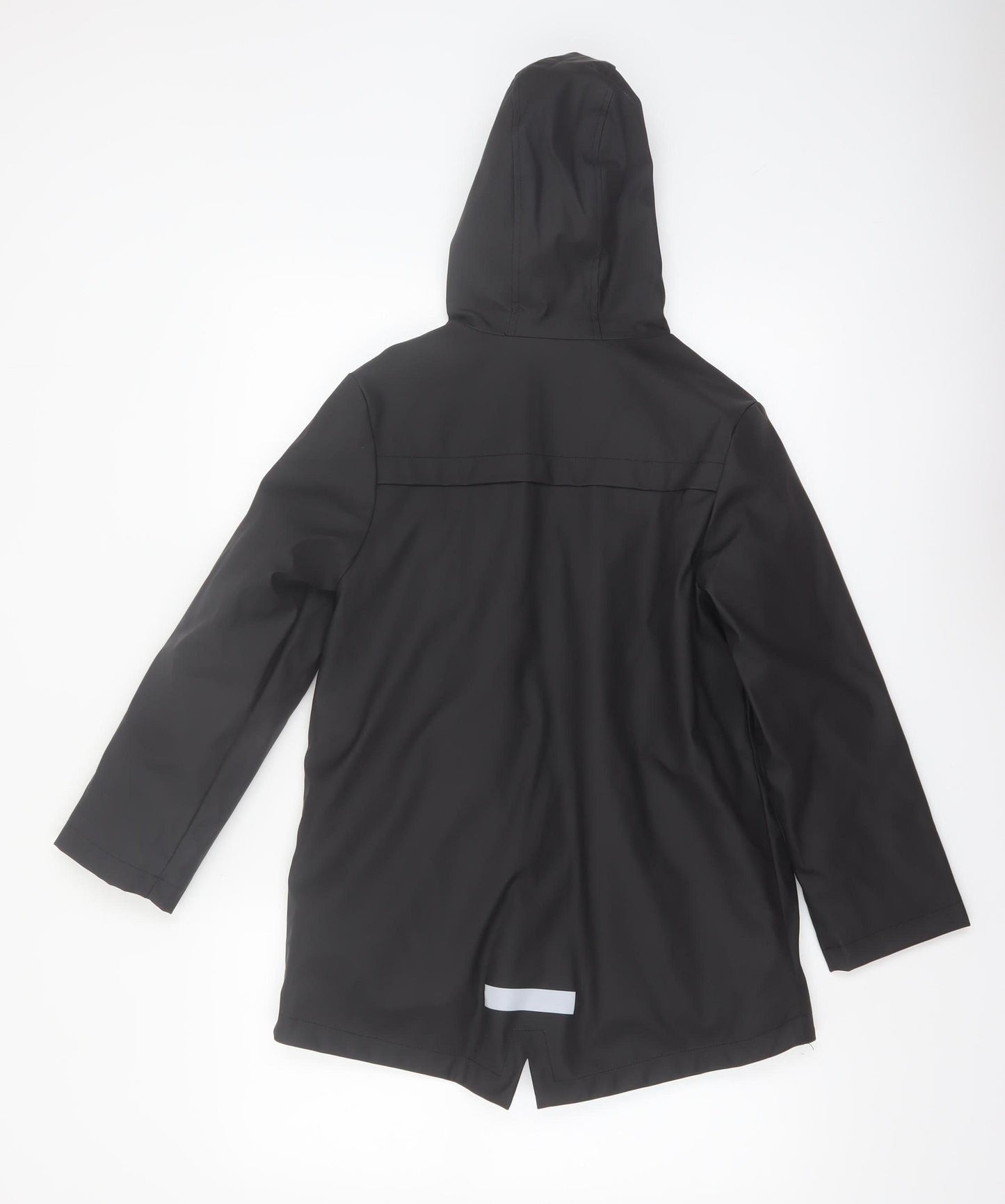 Marks and Spencer Girls Black 9-10 Years Waterproof Hooded Rain Coat