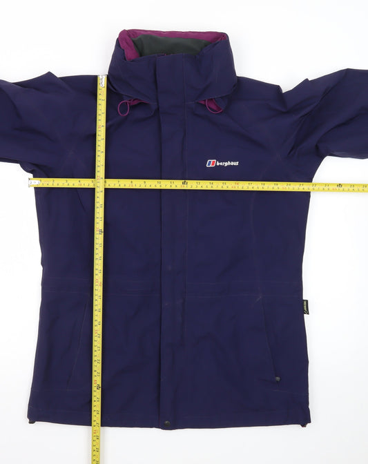 Berghaus Womens Purple Waterproof Rain Coat Jacket UK 12 Regular Fit