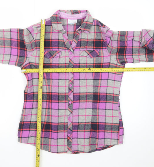 Columbia Womens Multicoloured Small Flannel Check Long Sleeve Button-Up Shirt