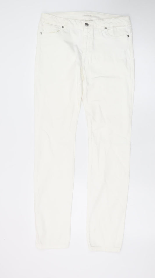 Michael Kors Women's White Skinny Jeans Size 10 Slim Fit Denim