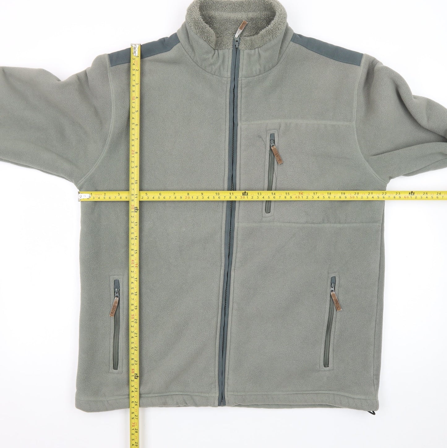 Jack Murphy Men’s Green Fleece Full Zip Outdoor Jacket Size S