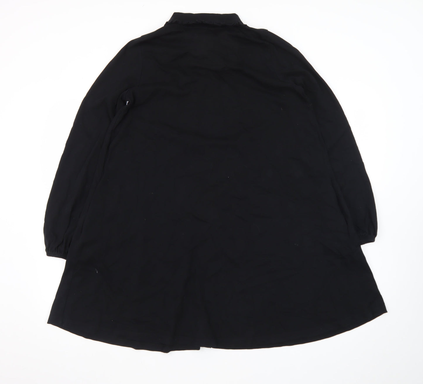 ASOS Women’s Black Long Sleeve Collared Shirt Dress Size 8