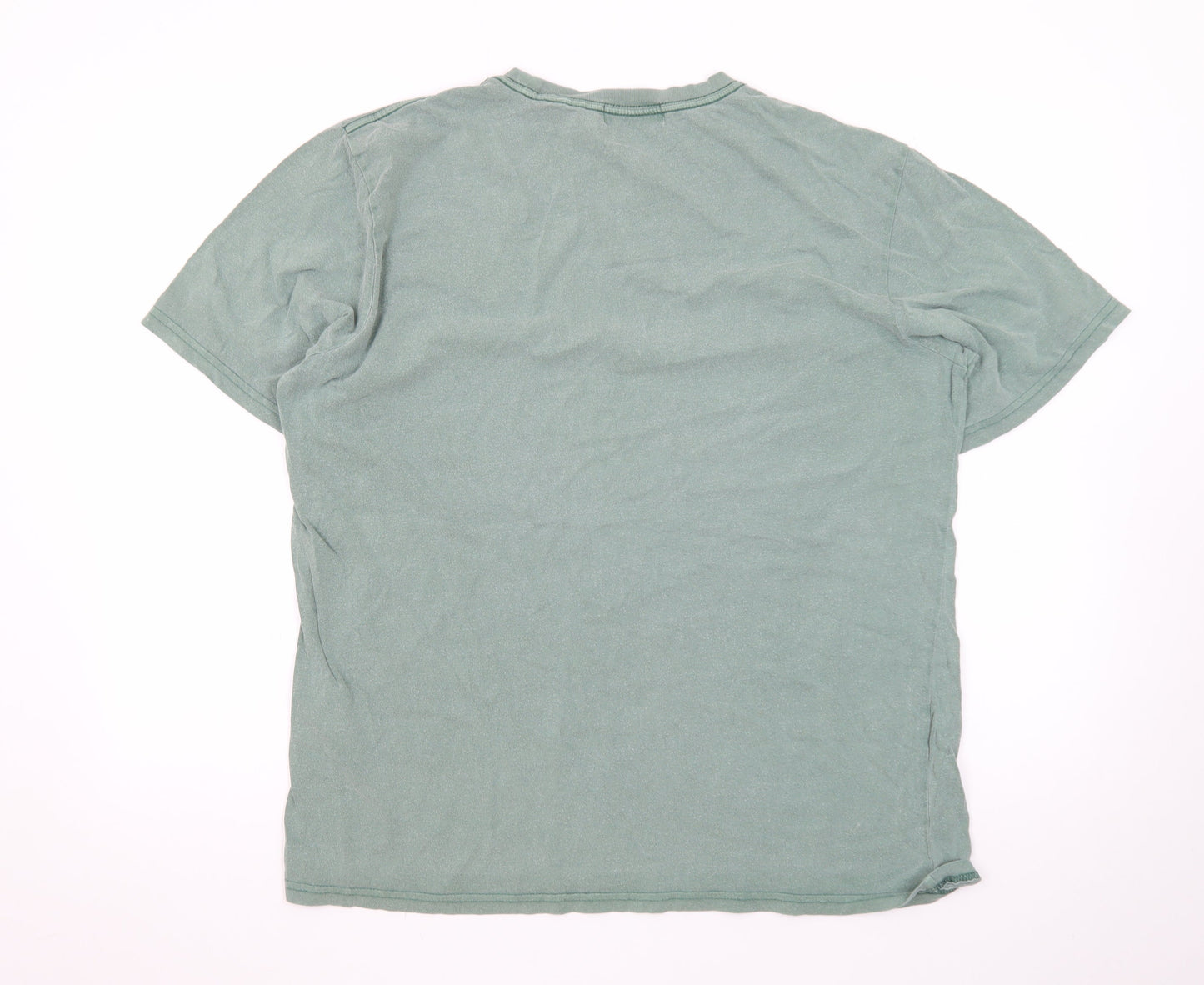 Superdry Men’s Green Crew Neck Cotton T-Shirt L Casual Classic Style