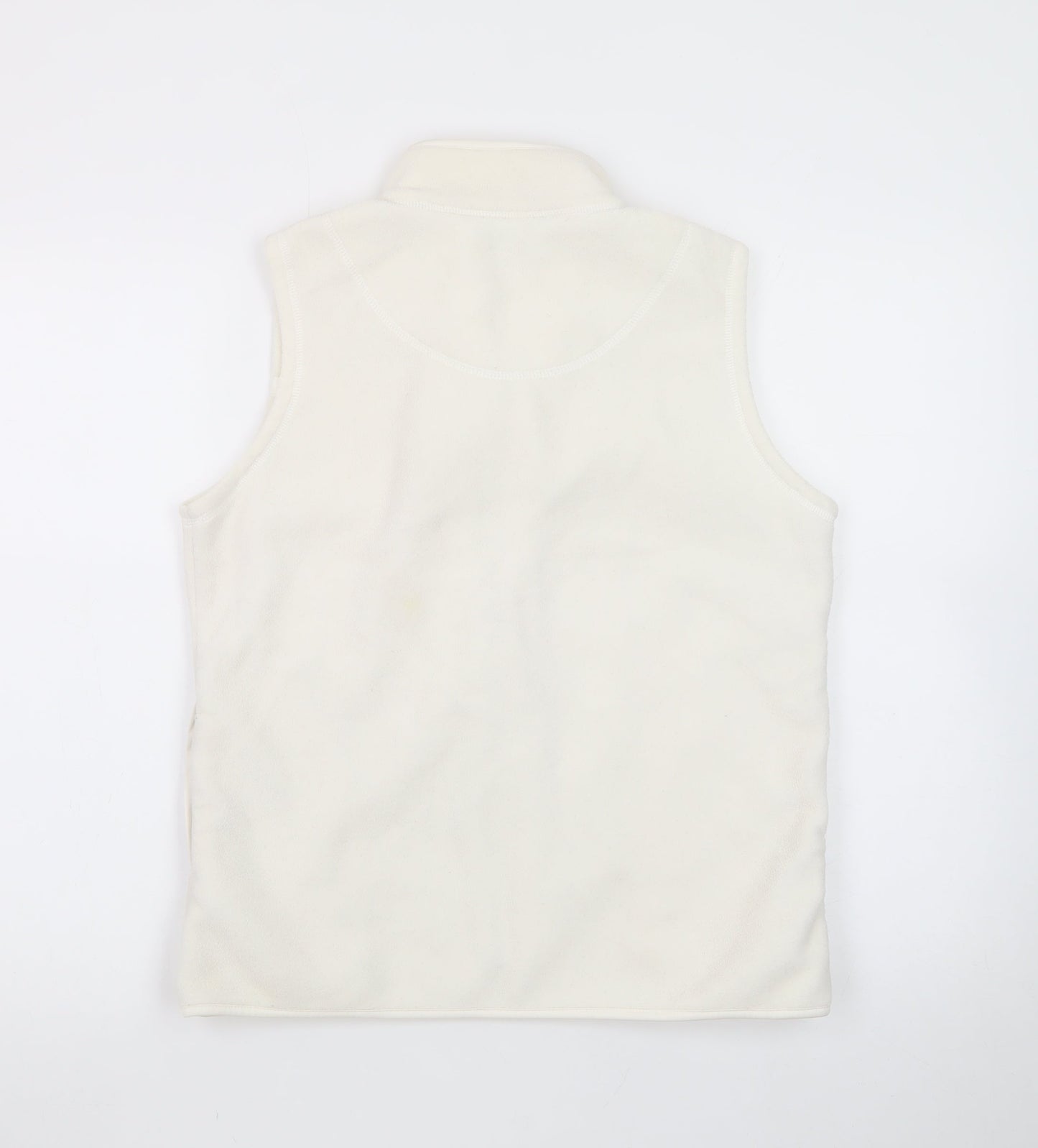 TIGI WEAR Women's Ivory Fleece Zip Waistcoat Size 10