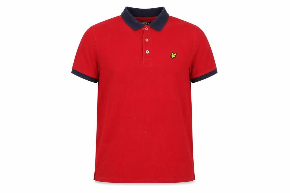 Lyle & Scott Junior Red Cotton Polo Shirt 14 Years Teens