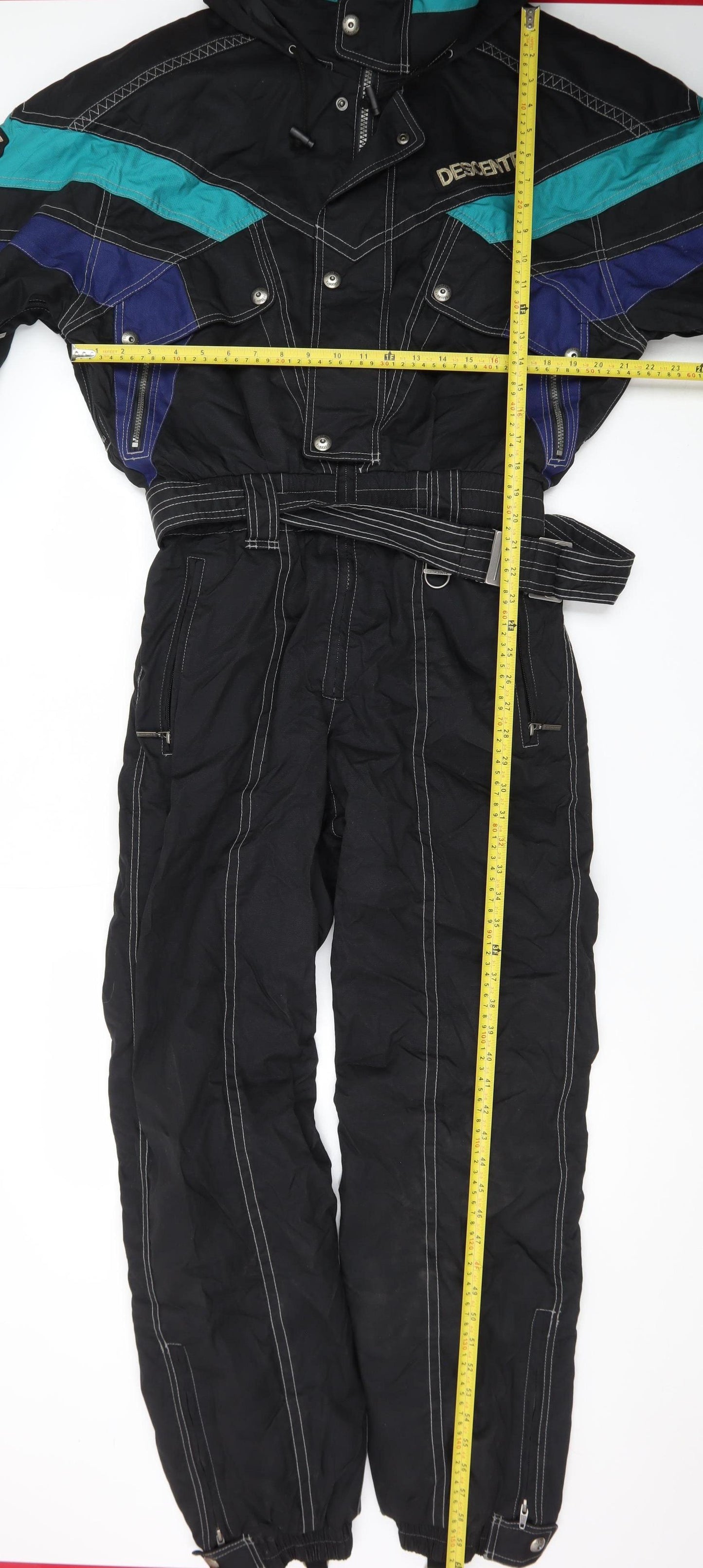 Descente Men's Black L Ski Snow Pants Suit Insulated Waterproof Lined