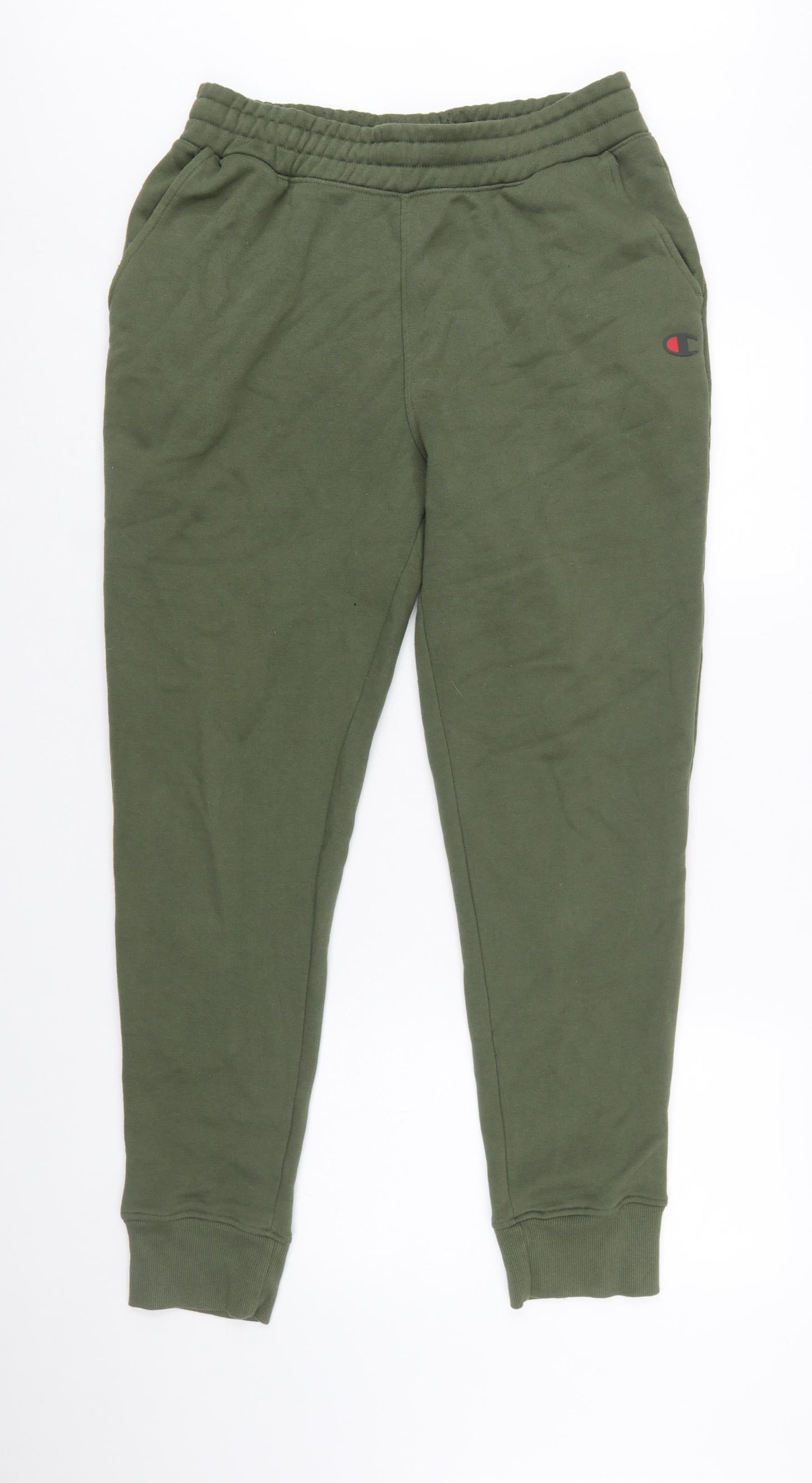 Champion Men’s Green Jogger Trousers Size M Fleece Comfort Fit
