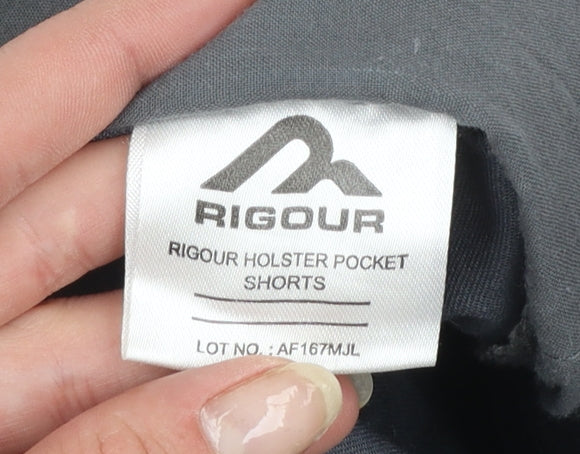 Rigour Men's Grey Cargo Work Shorts W38 Regular Fit