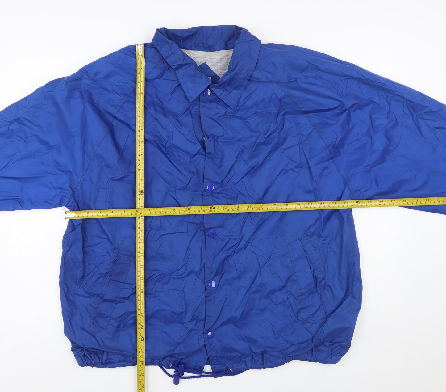 Franklin Sports Men's Blue Windbreaker Jacket Size M Nylon Lined