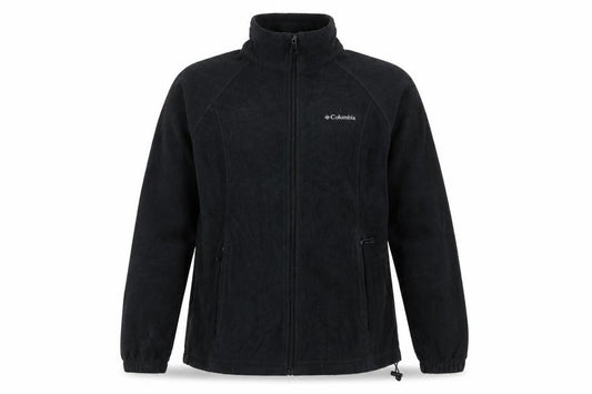 Columbia Men Black Fleece Full Zip Jacket Size M Outdoor Casual