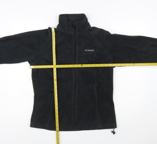 Columbia Men Black Fleece Full Zip Jacket Size M Outdoor Casual