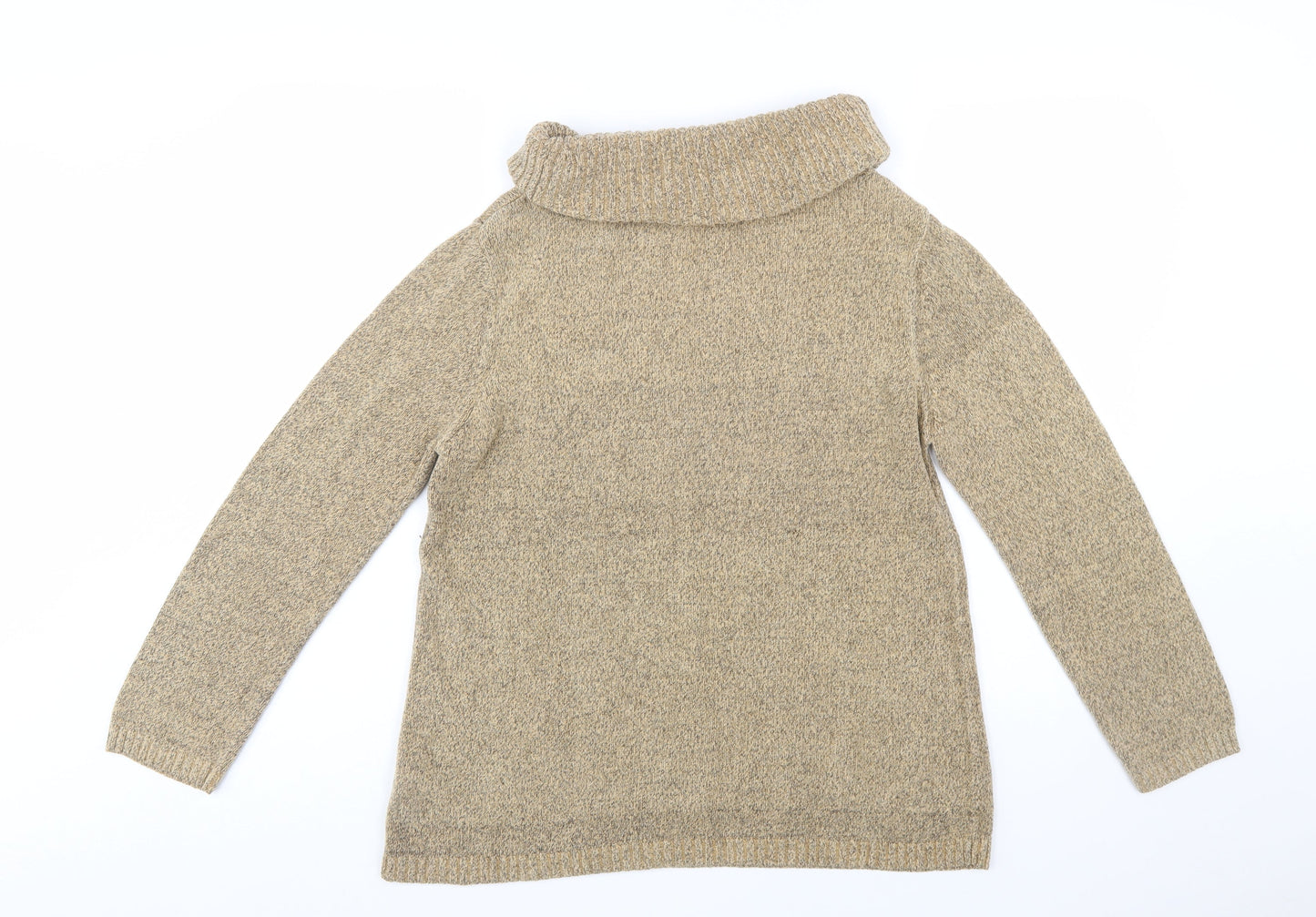 Marks and Spencer Women’s Beige Cowl Neck Long Sleeve Jumper Size 16