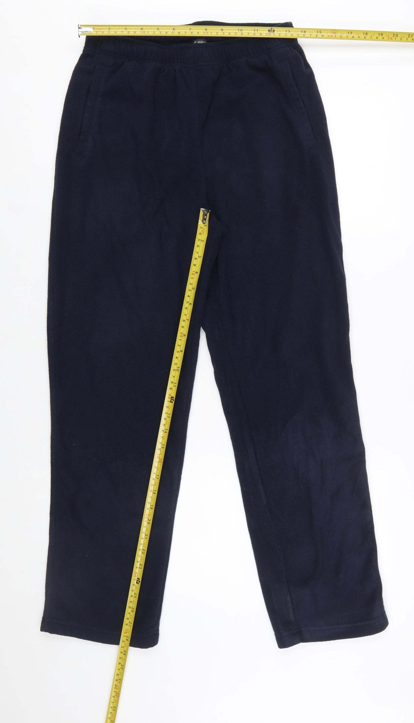 Cotton Traders Men's Blue Fleece Sweatpants M Regular Fit