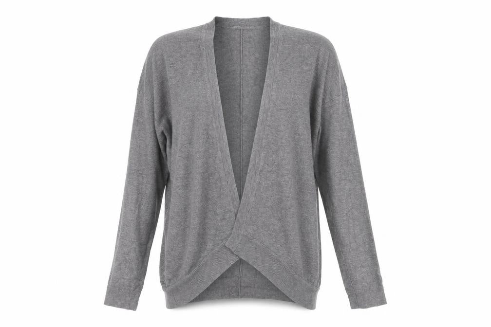 Vero Moda Women's Grey Knit Open Cardigan S Long Sleeve