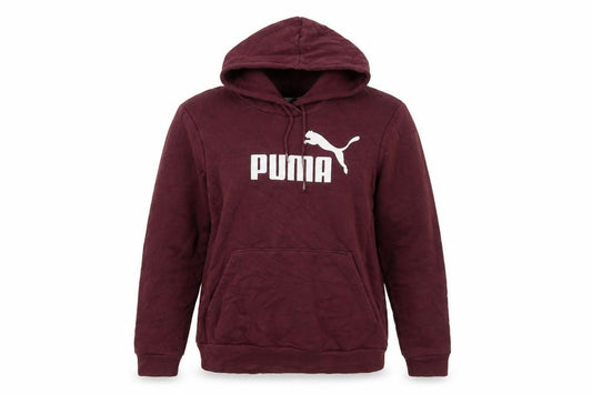 Puma Women's Burgundy Pullover Hoodie Size 12 Cotton Blend