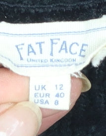 FatFace Men's Black Mock Neck Knit Pullover Jumper Size M