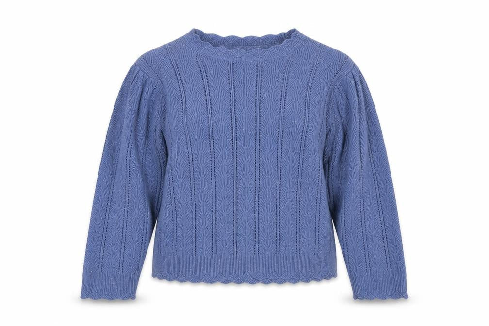 Marks and Spencer Per Una Women's Blue Knit Jumper Size 16