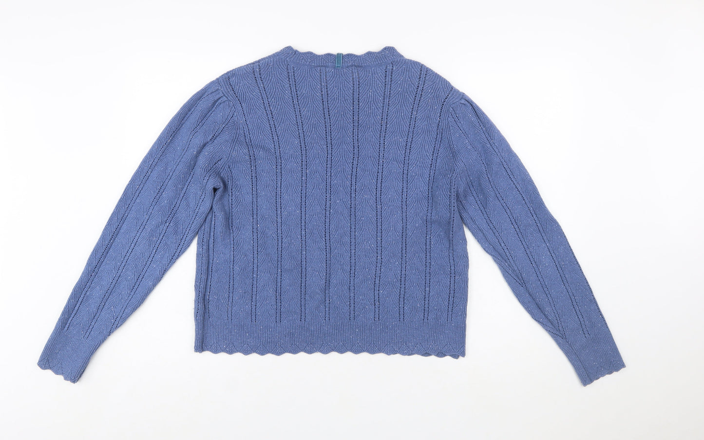 Marks and Spencer Per Una Women's Blue Knit Jumper Size 16
