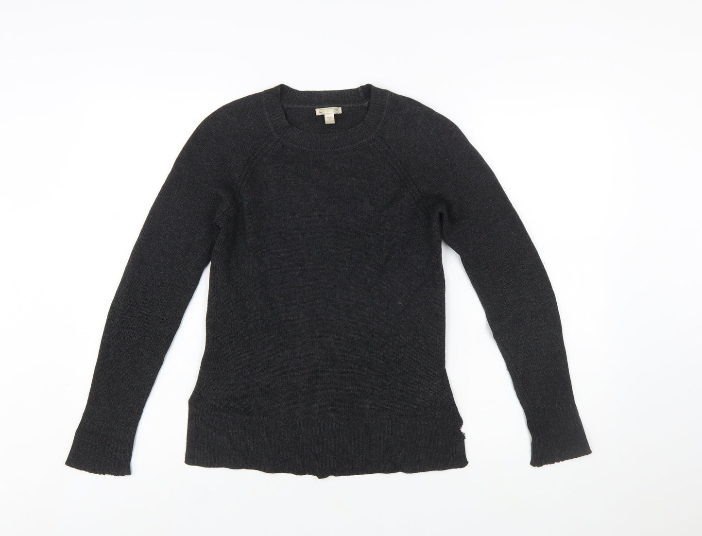 Gap Womens Black Cashmere Crew Neck Jumper XS Slim Fit