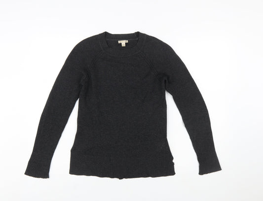 Gap Womens Black Cashmere Crew Neck Jumper XS Slim Fit