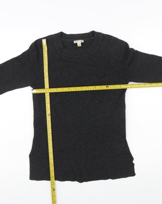 Gap Womens Black Cashmere Crew Neck Jumper XS Slim Fit