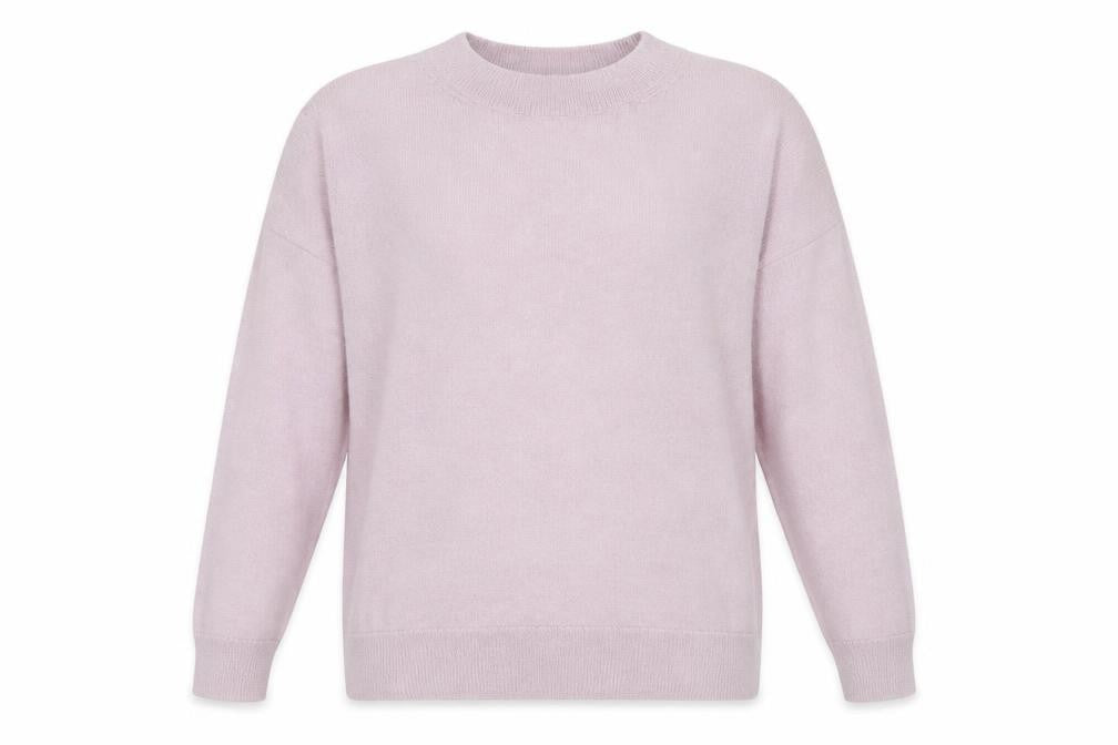 COS Women's Pink Alpaca Crew Neck Jumper Size S