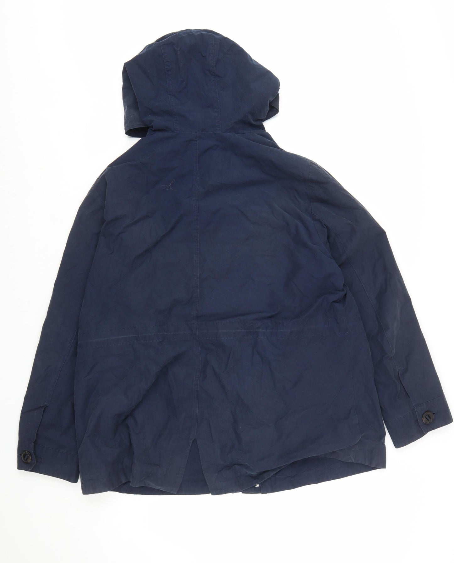 Marks and Spencer Women Blue Hooded Parka Jacket Size 18