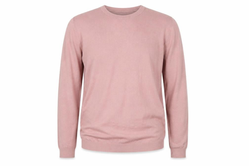 Topman Men's Pink Cotton Crew Neck Jumper Size L