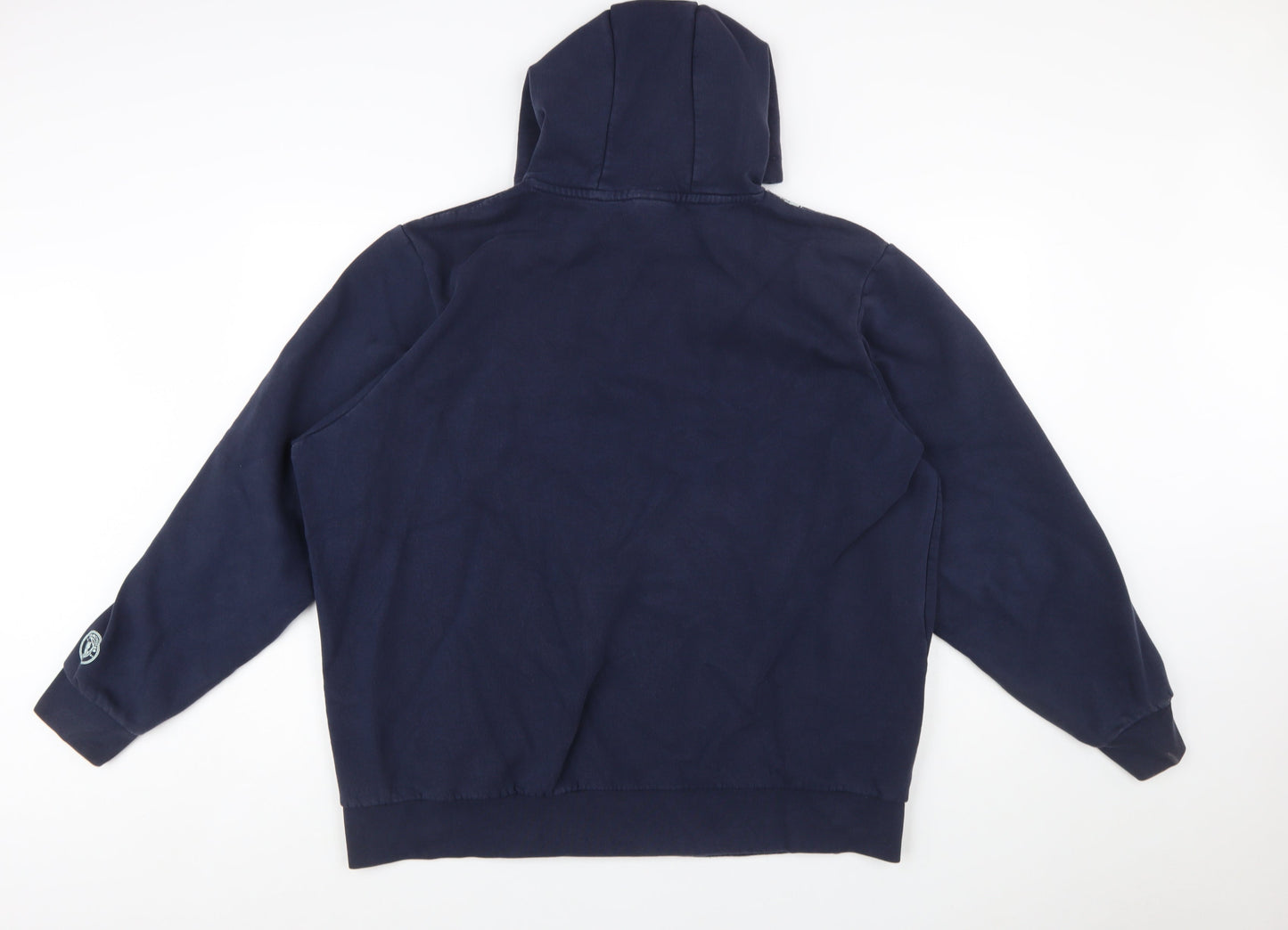 Manchester City Men's Navy 2XL Pullover Hoodie Cotton Blend Graphic