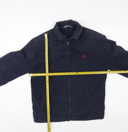 Ralph Lauren Men’s Blue Cotton Bomber Jacket Size S